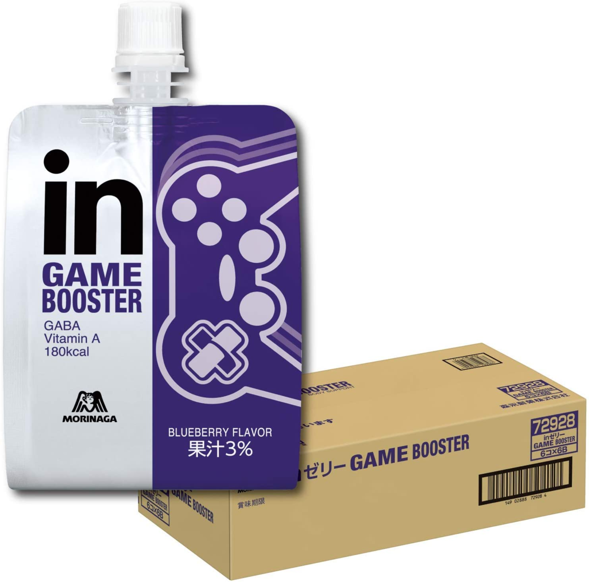 BODY SUPPORT W inゼリー GAME BOOSTER ブルーベリー味 (180g×36個)