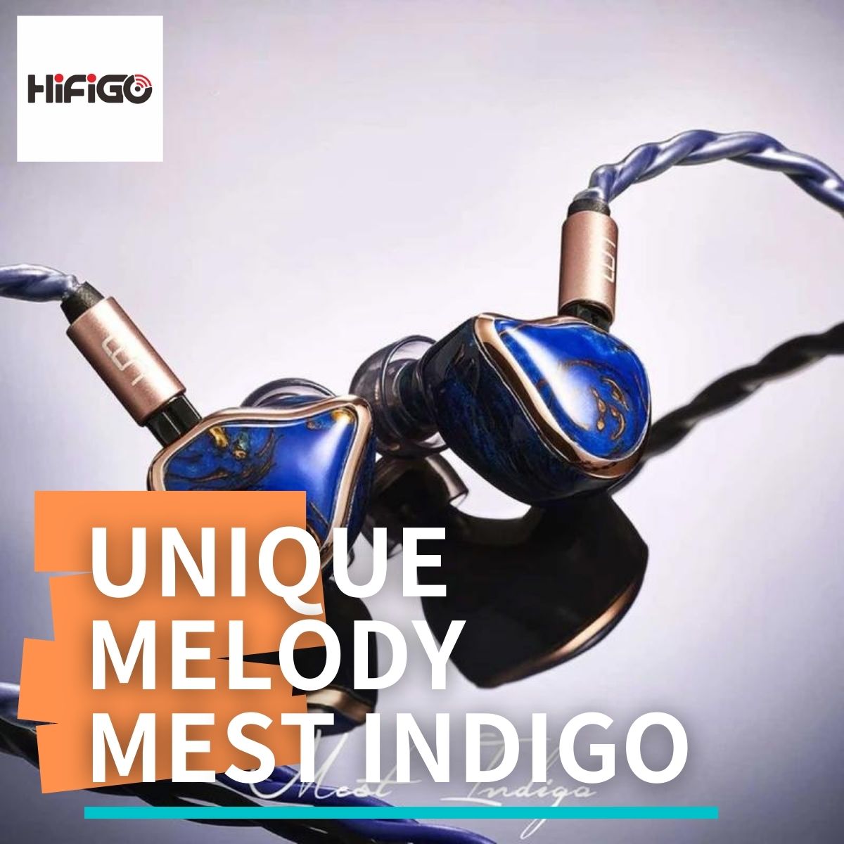 Unique Melody Mest Indigo：10ドライバーのクアッドブリッドIEM