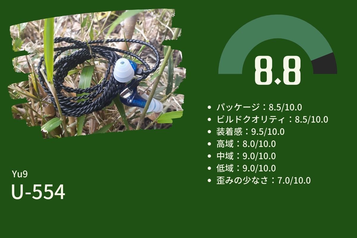 Yu9 U-554 レビュー｜よくできたエティモティッククローン。ER4Bの代替