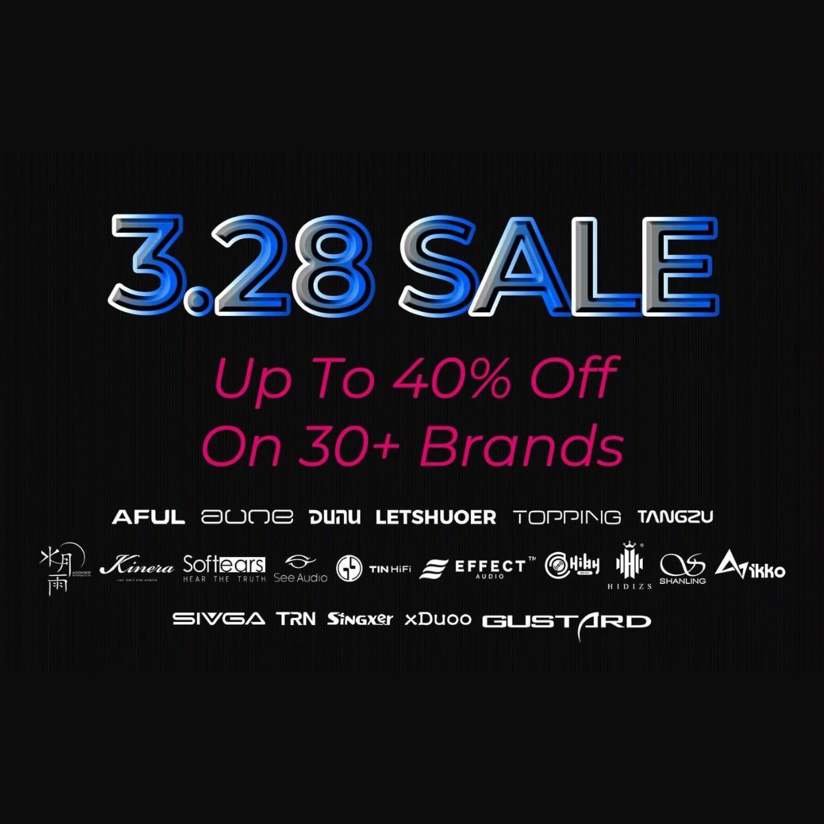 【HiFiGOニュース】HiFiGoのエキサイティングな3.28セール！オーディオギア最大40%OFF