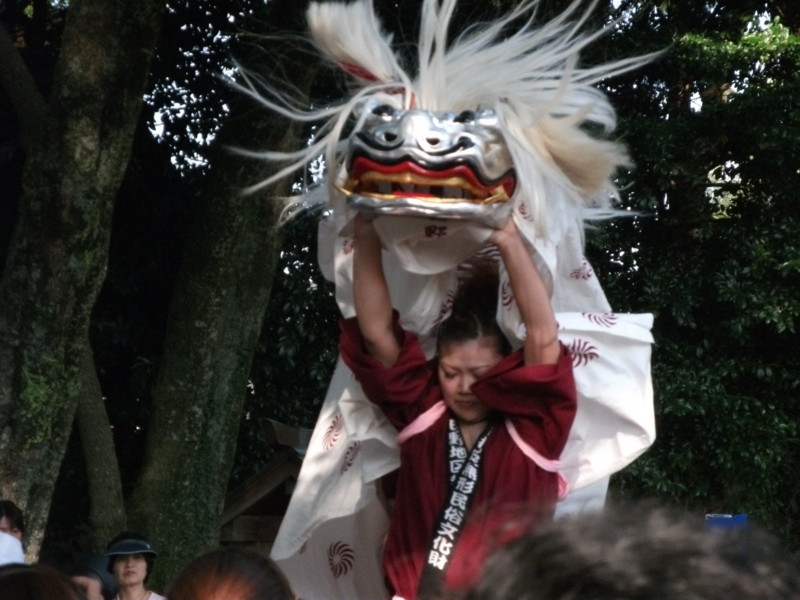 20131012　なでしこ獅子舞(高向神社)