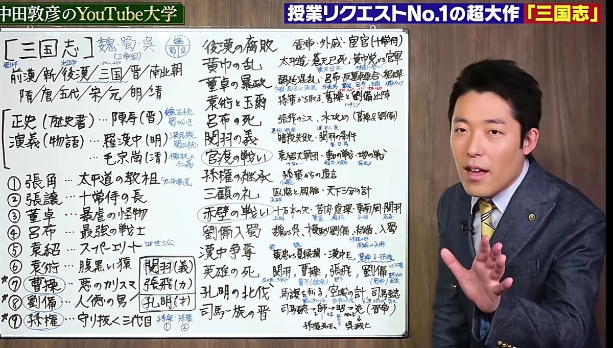 おすすめ三国志 中田敦彦のユーチューブ解説とアニメ両方見るとわかり易い ほうちゃんの日記 感動