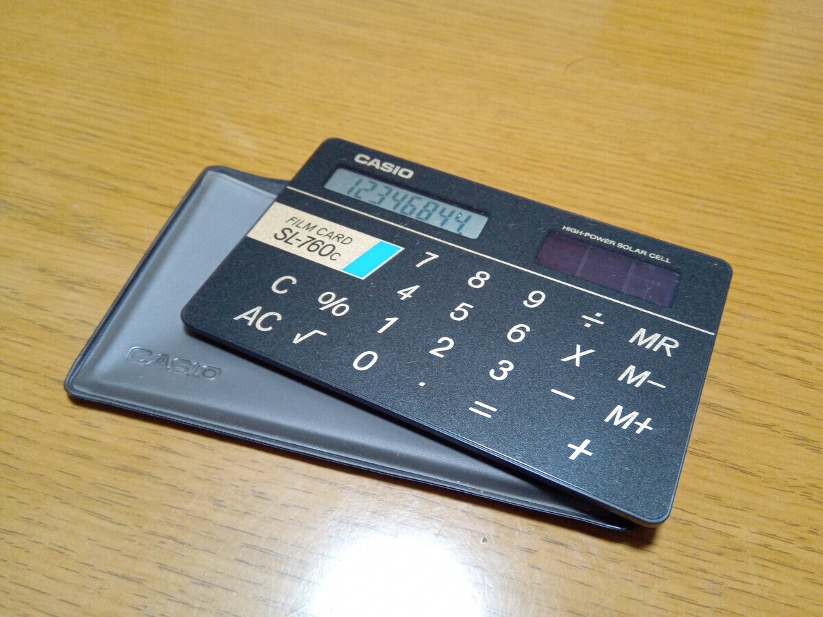 【未使用品】CASIO RD-80 BK カード電卓 カードラジオ 昭和レトロ 80年代のカードラジオ！ – 宮澤博士の五頭＆関屋日記！