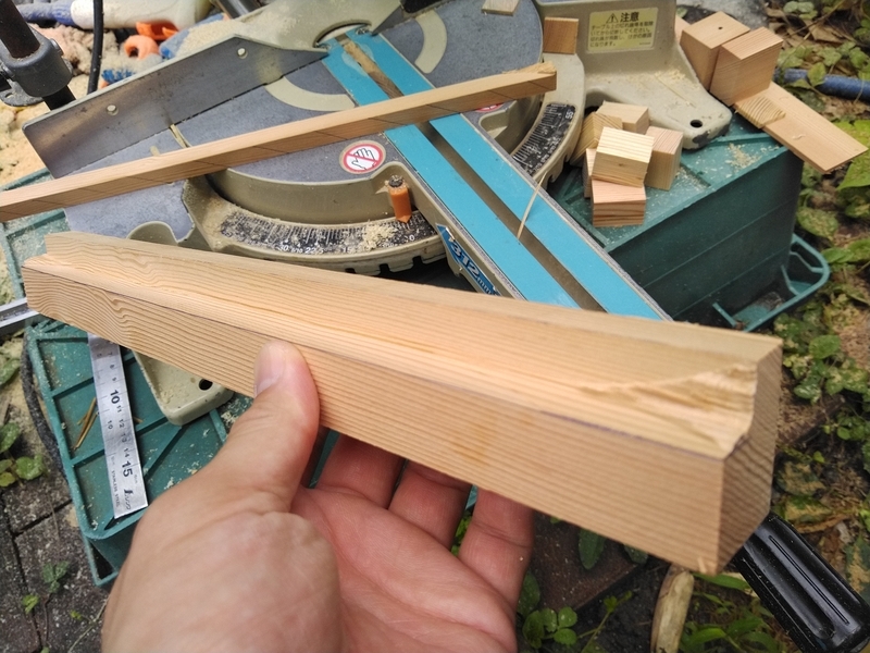 スライドマルノコを使って、L字型角柱を削り出す！ - 俺の缶詰