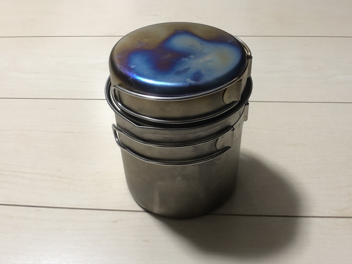 Epi バックパッカーズクッカーst 8004 スタッキング優秀なチタンクッカー インディキャンプ