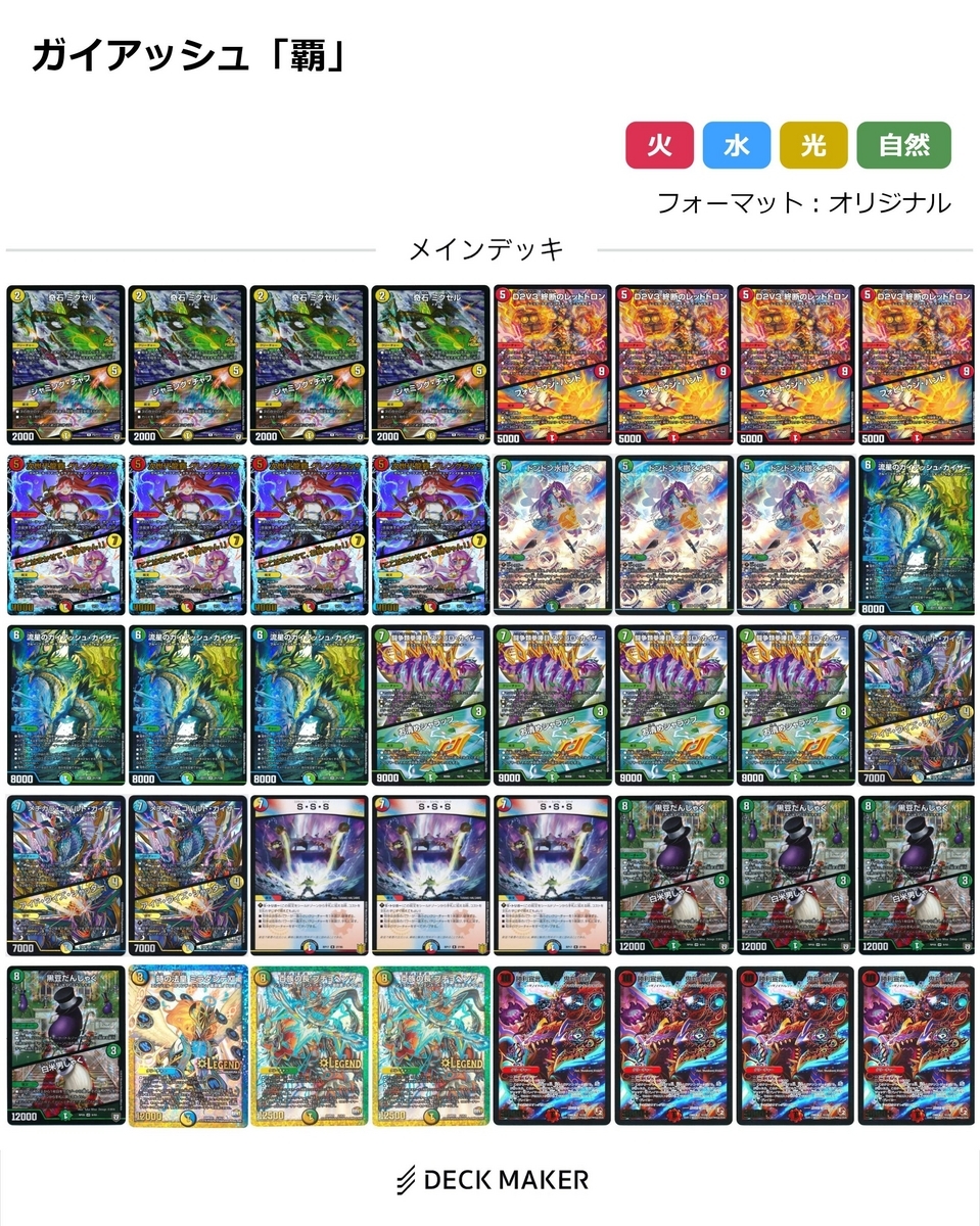 殿堂発表後新デッキ ~ガイアッシュ「覇」~ - カードゲーム研究所 殿堂発表後新デッキ ~ガイアッシュ「覇」~ - カードゲーム研究所