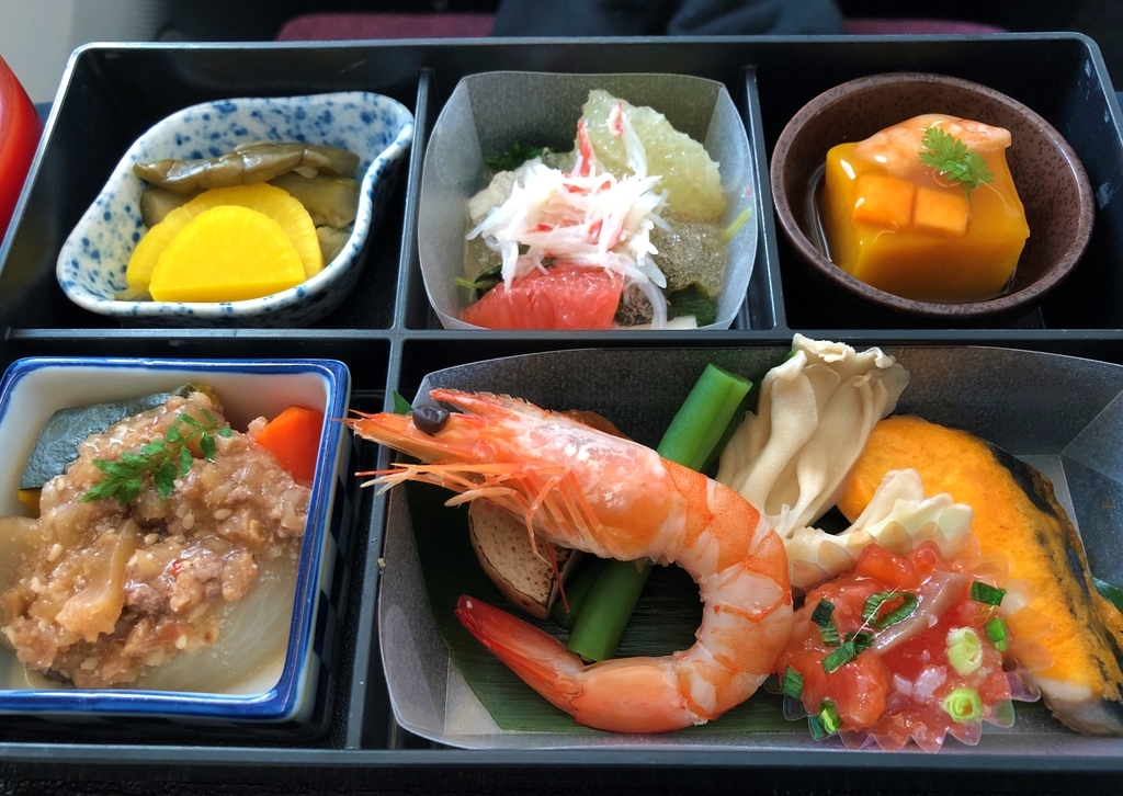 JALビジネスクラスの機内食、和