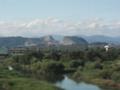 金生山。石灰岩の採掘。