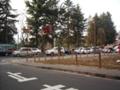 仙台市青葉区大町　西公園前。渋滞しています。