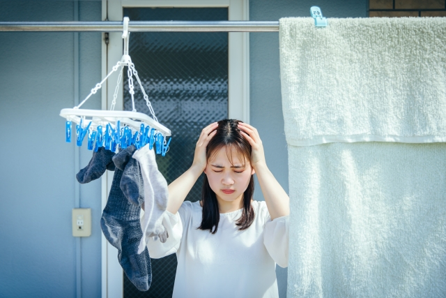 家事で悩む女性