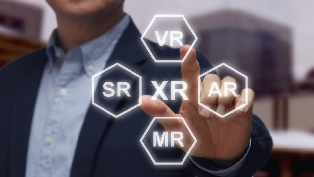 XR（現実と仮想の融合技術）のイメージ