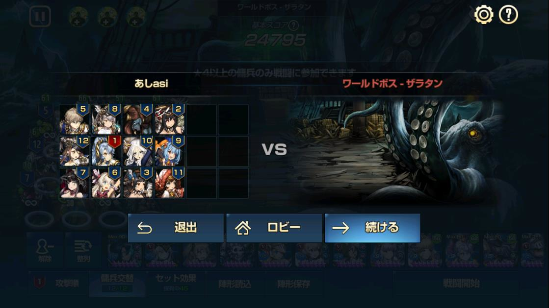 ザラタン27万の編成と配置