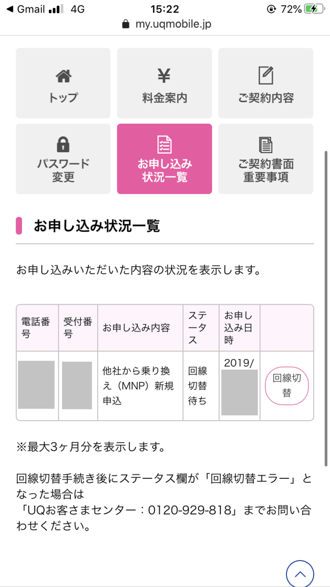 回線切替