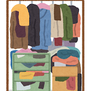disorganized closet