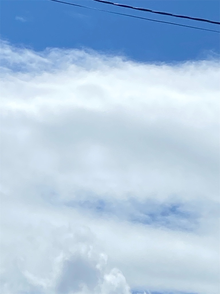 入道雲がモクモクと現れました。