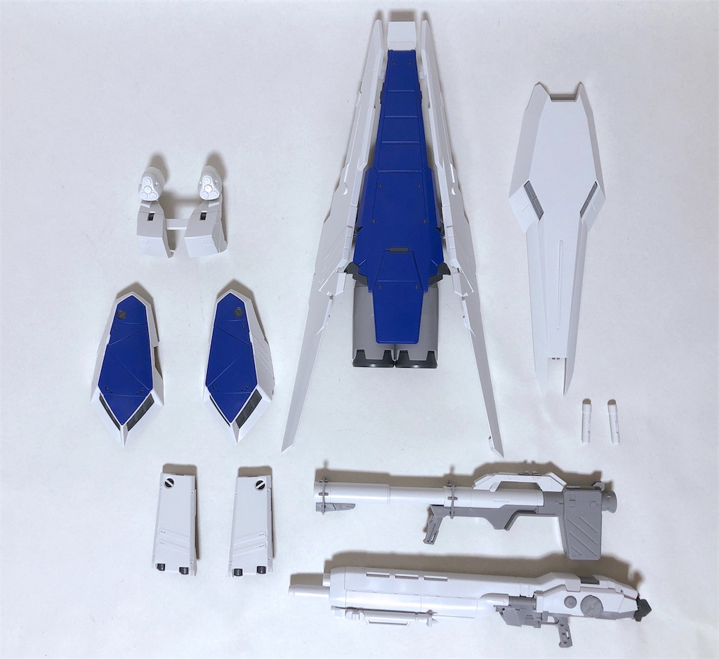 【塗装済】MG Hi-νガンダム+HWSヘビーウエポンシステム拡張セット ガンプラ「MG Hi-νガンダム Ver.Ka」とHWS拡張セットがプレバン