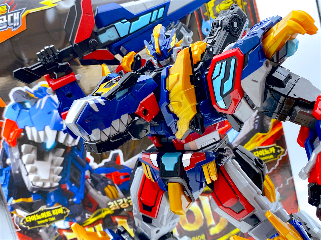 ミニフォース レックスカイザー 🦖 Nine dinosaurs combine into a robot?! The combined robot