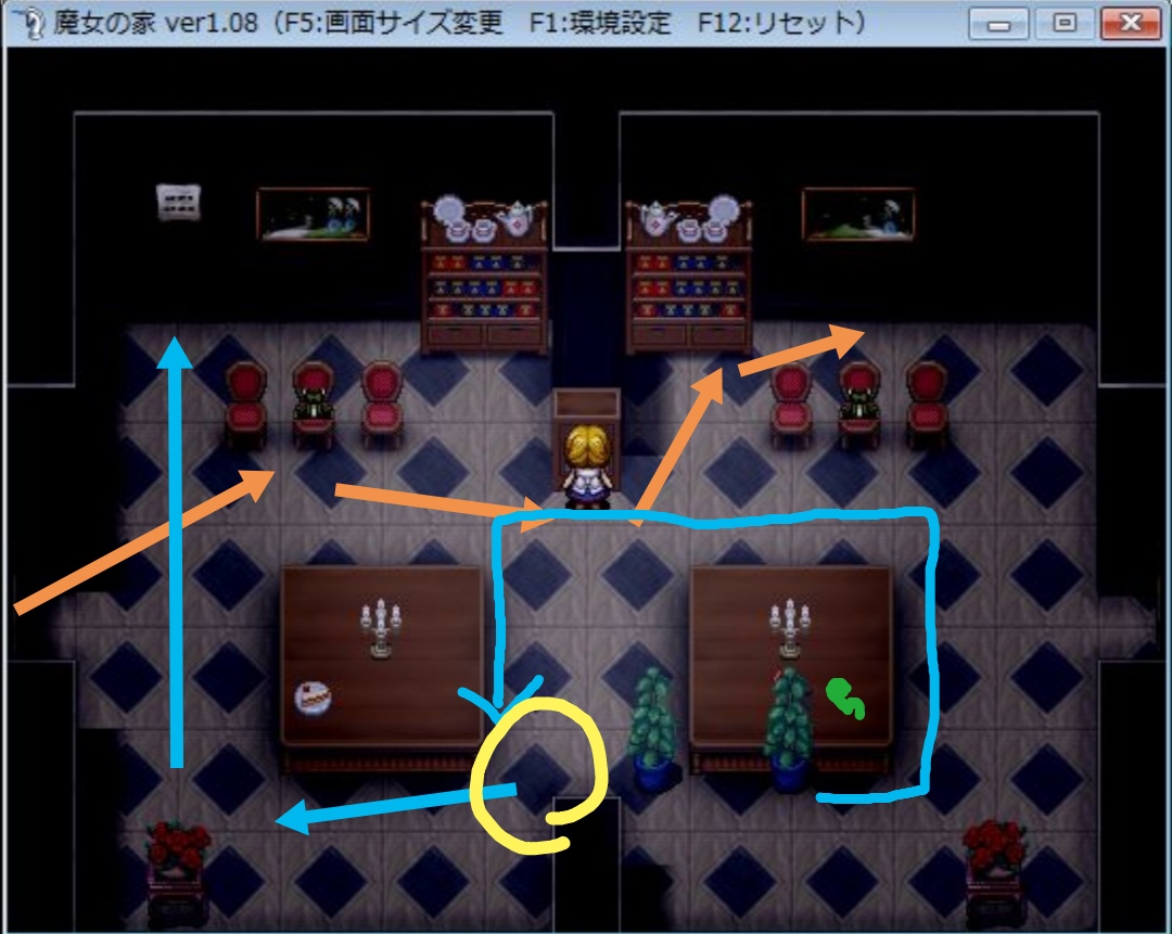 魔女の家rtaの走り方メモ 上の下に位置する中学生の見解