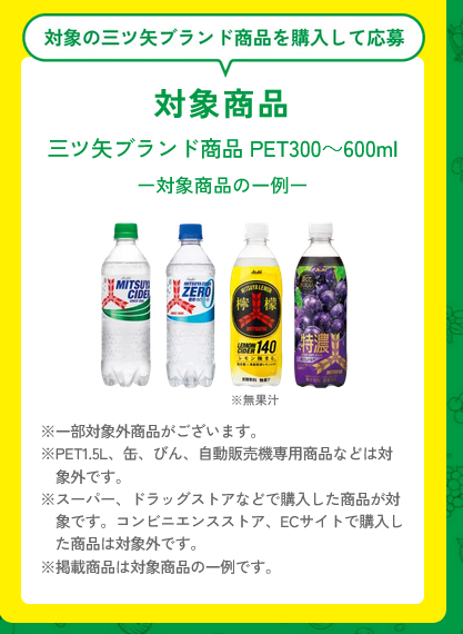 懸賞情報 アサヒ飲料 三ツ矢サイダーオリジナル四季グラスが当たる