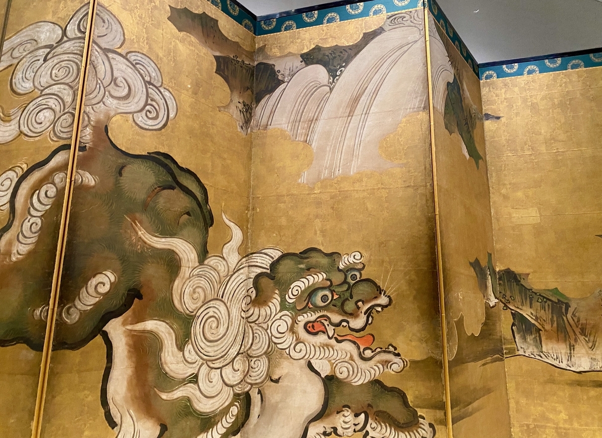 狩野常信の唐獅子など｜三の丸尚蔵館の献上品展 - 第二遊歩道ノート