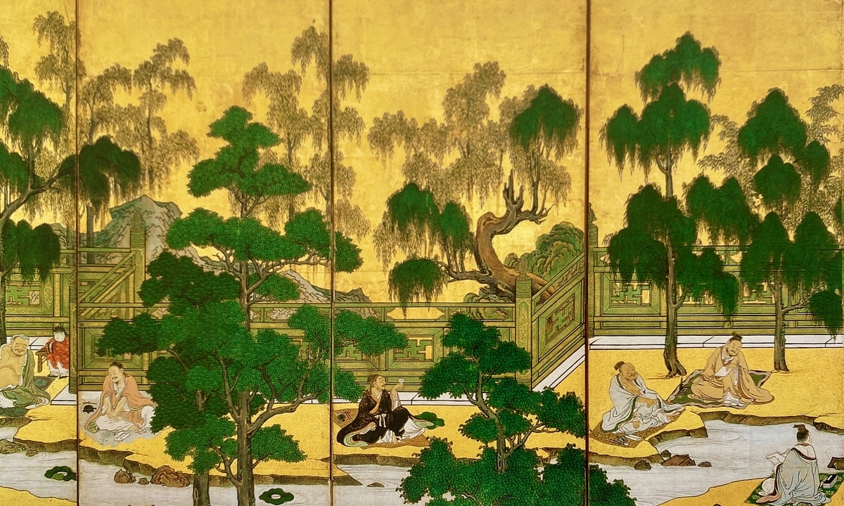 狩野山雪、雪汀水禽図屏風、超希少・大判画集画、新品高級額装付 狩野山雪: オリオン 美術館
