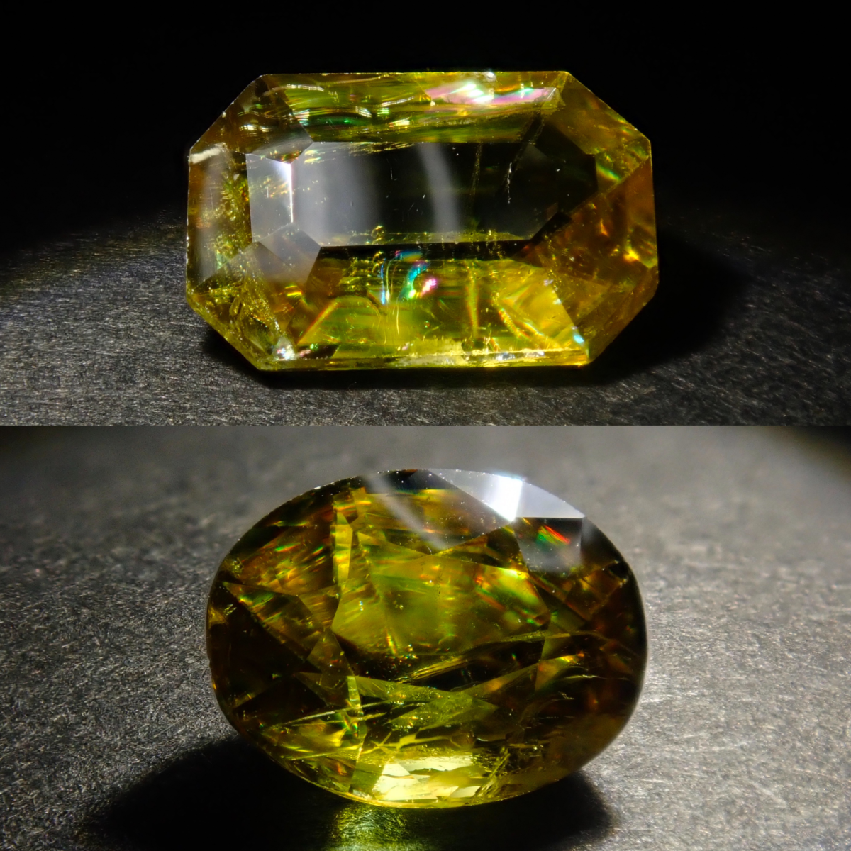 宝石の国 マグネット 缶　ダイヤモンド マダガスカル産ニードルイントパーズ1石ルース（平均2.1ct