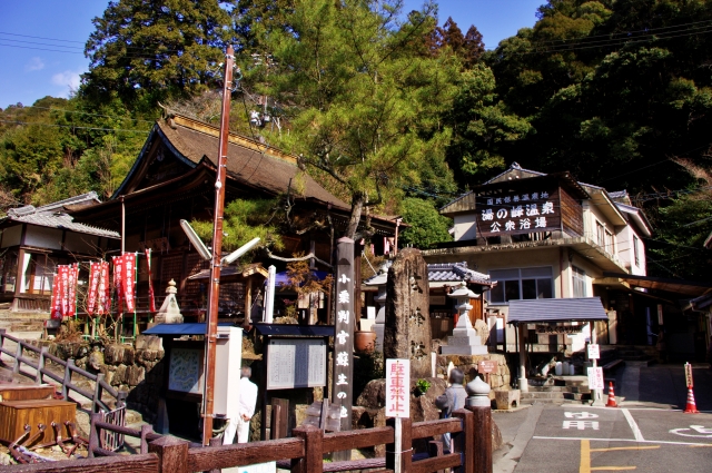 湯の峰温泉郷の風景