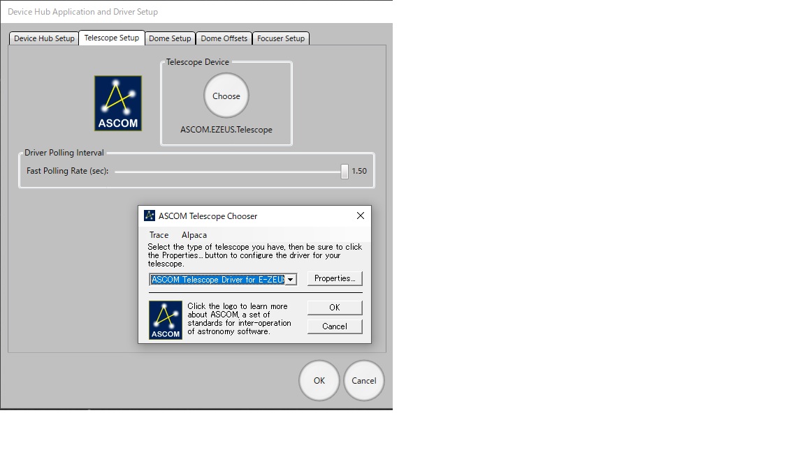 ASCOM Platform 7.1_DeviceHubとJustAHub！ - 宇宙（そら）を見上げて