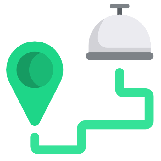 ウーバーイーツ(UberEats) 注文者の住所へgoogle mapで向かう画像