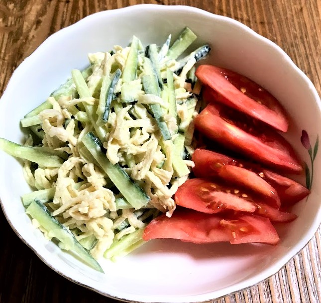 【酒の肴】切り干し大根とキュウリの中華風和え物