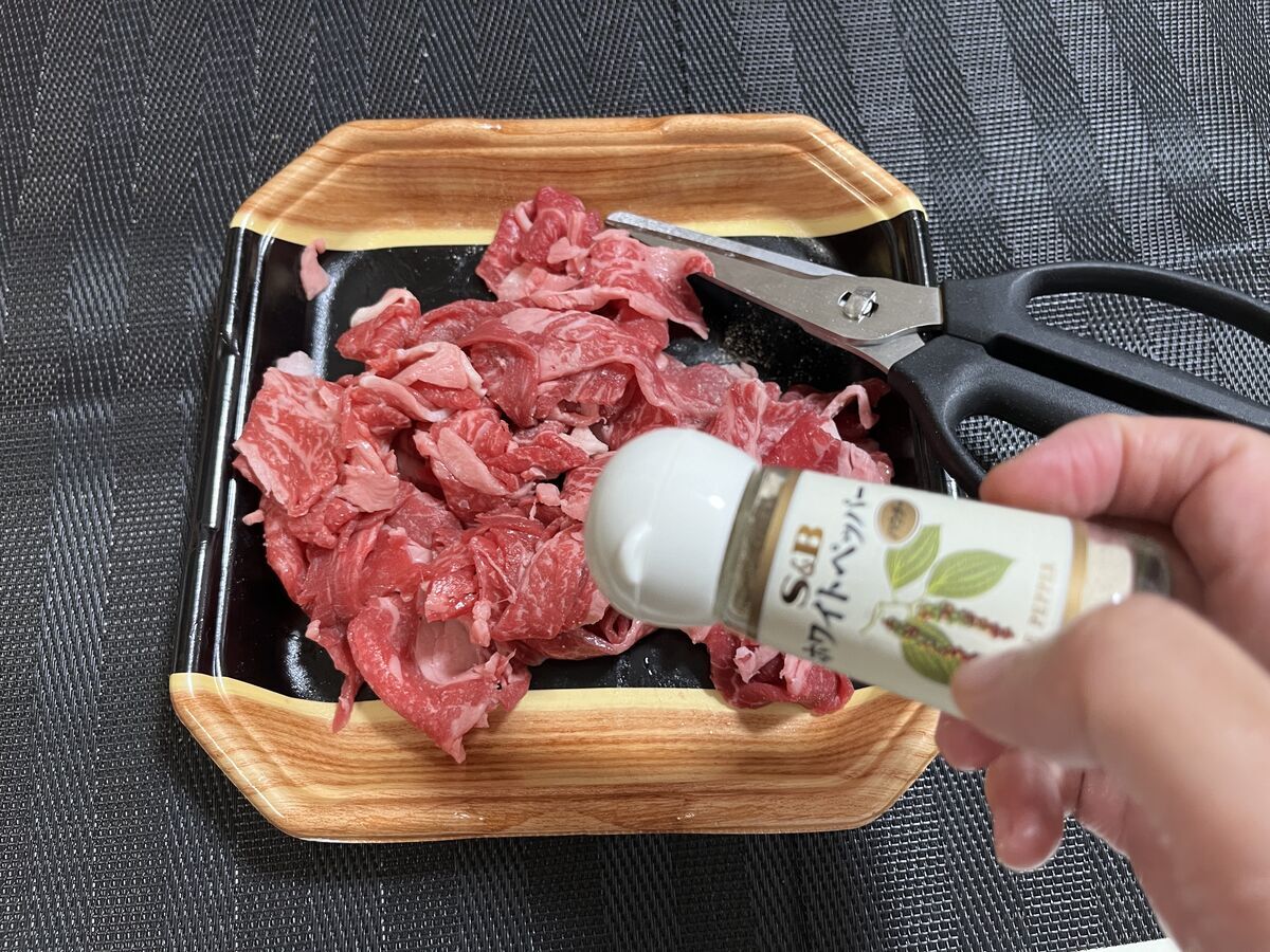 じゃがごぼれんこんと牛肉のオイスター炒め_1