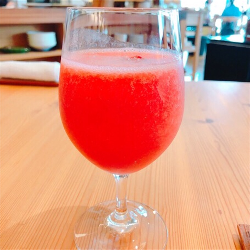 モリエールカフェのフレッシュジュース写真