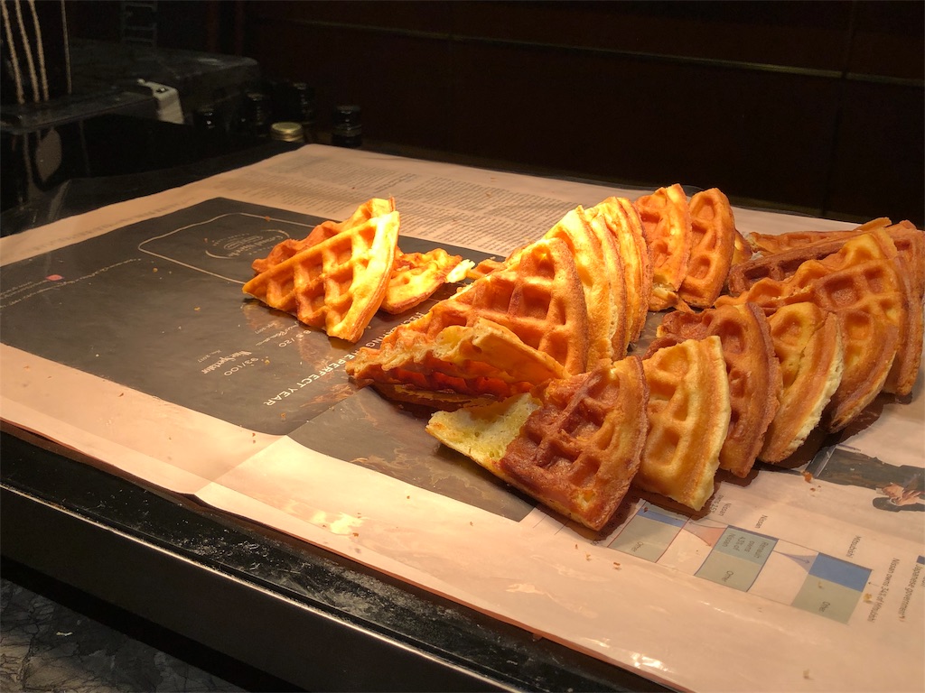 ヒルトン東京焼きたてワッフルの写真
