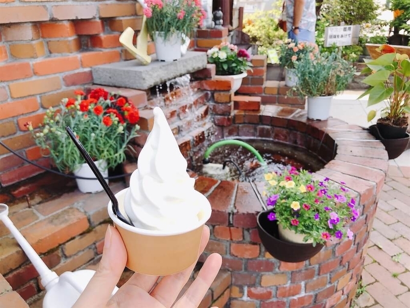 あいチュランドのソフトクリーム写真