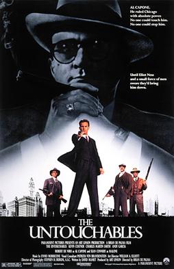 THE UNTOUCHABLES 映画ポスター 1987年 ケビンコスナー アンタッチャブル」（1987年 アメリカ） - カトリーヌの「朝1日1映画」