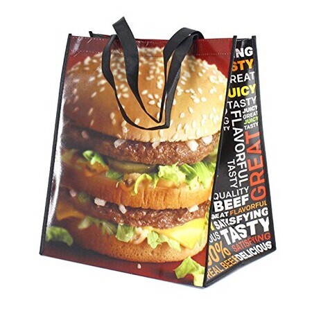 PPトートバッグ マクドナルド ビッグマック McDonald's ショッピングバッグ アメリカ雑貨 アメリカン雑貨
