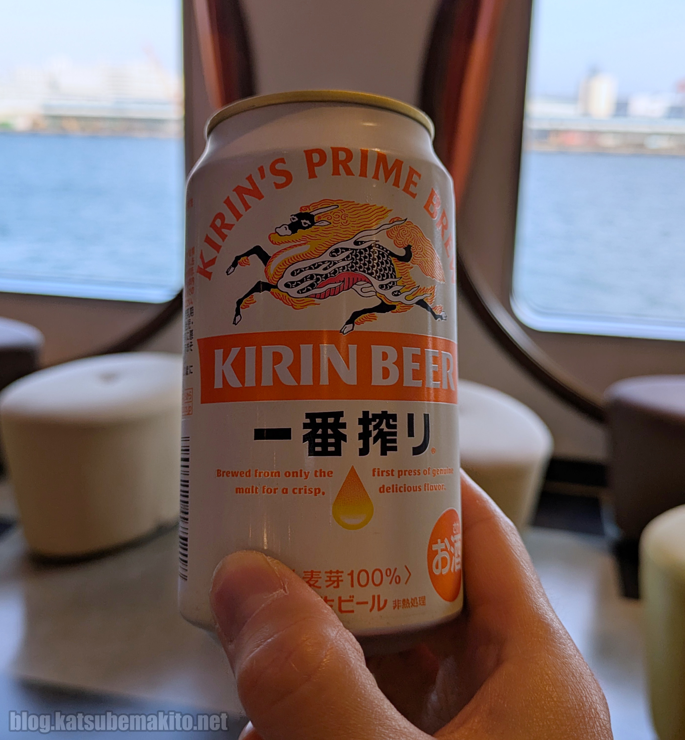 無事を祈って一杯