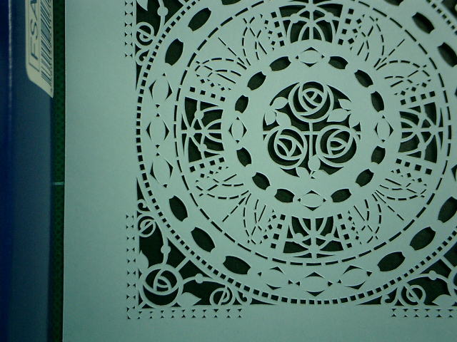 10センチ角の切り絵細工の接写例その2