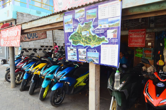 ラン島でレンタルバイクを借りる方法