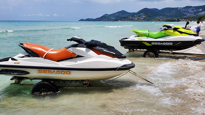 サムイ島のジェットスキー