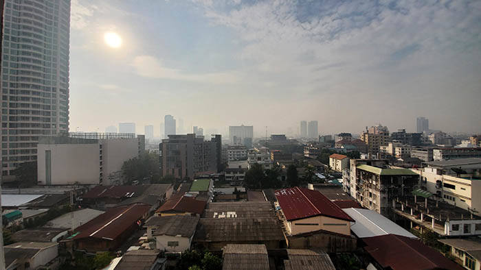 バンコクの大気汚染　PM2.5