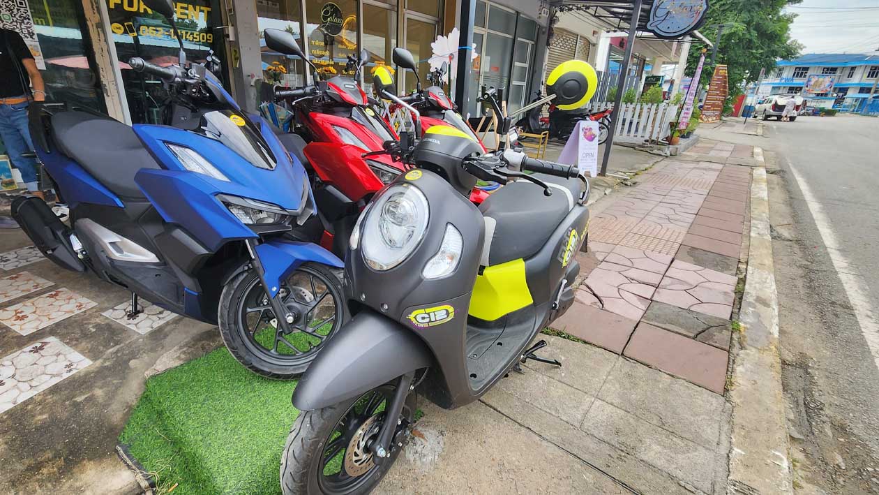 カンチャナブリのレンタルバイクについて