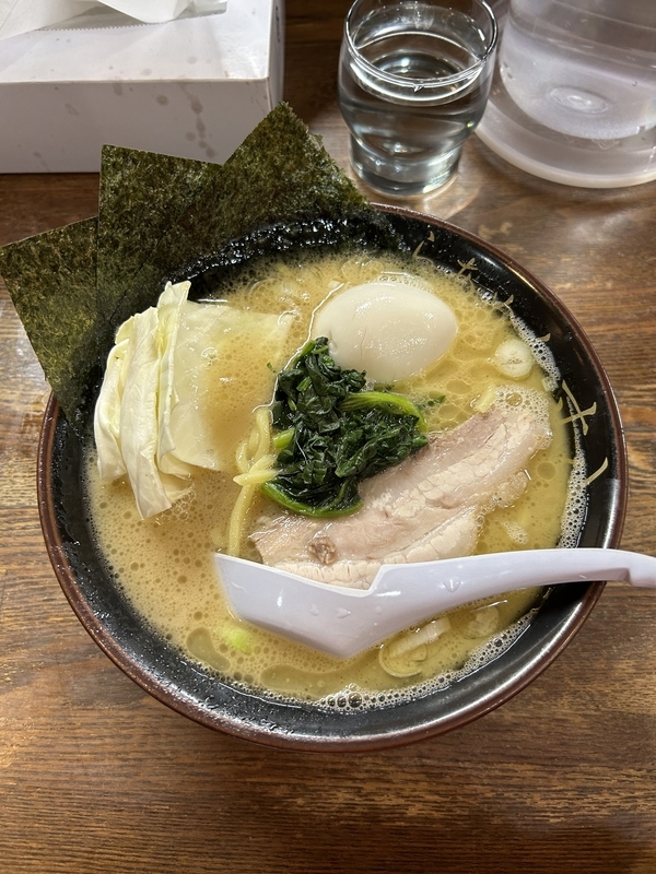 長野 松本】 らあめん寸八 総本店「味玉 豚骨醤油らあめん 並(税別957