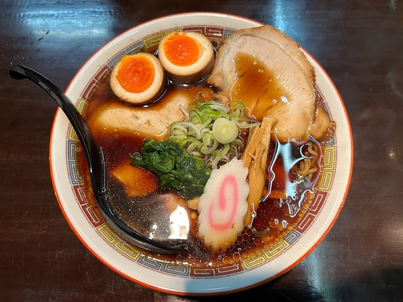 福島 郡山】 中華そば ますや本店 駅前店「伝(800円)＋煮玉子(150円