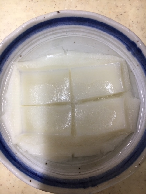 お餅をレンジで40秒