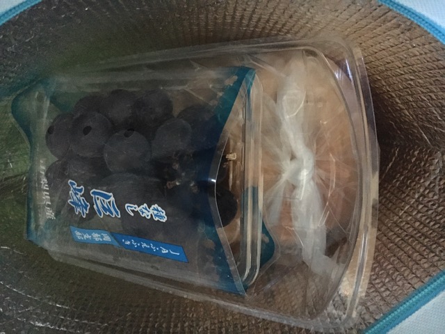 お土産の巨峰とくるみパン