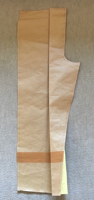 イージーパンツの型紙