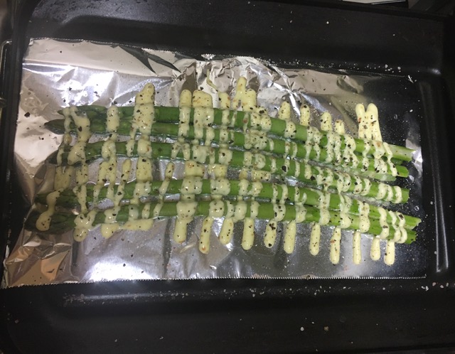 アスパラの焼いたん1