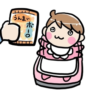 たまごボーロに興奮する赤ちゃん
