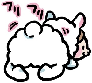 おちりフリフリ赤ちゃん